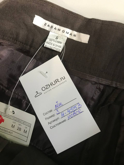 Бриджи Zara льняные свободного кроя, маркировка S, визуально 44 размер, новые