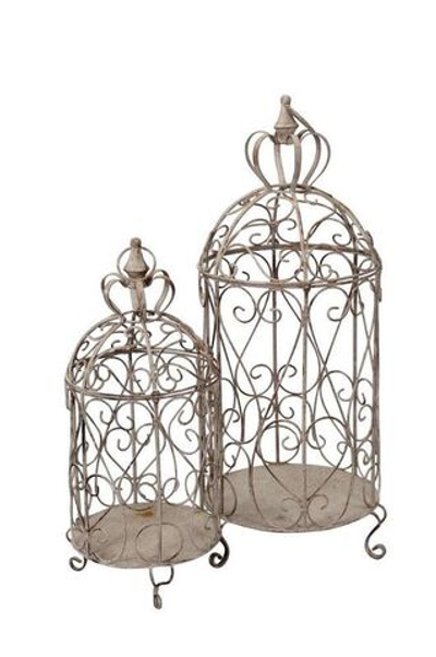 Набор из 2-х декоративных клеток "Корона" 25x58см / 31,5x75,5см