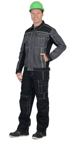 Куртка "Сириус-Престиж" (т.серый/лимоный)