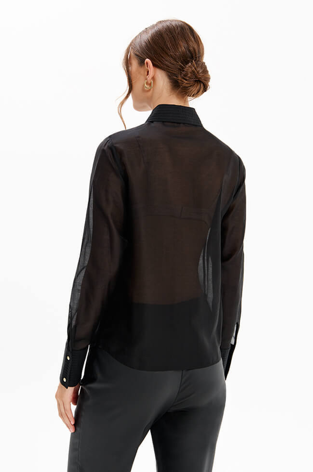 23363 Блузка женская (черный)