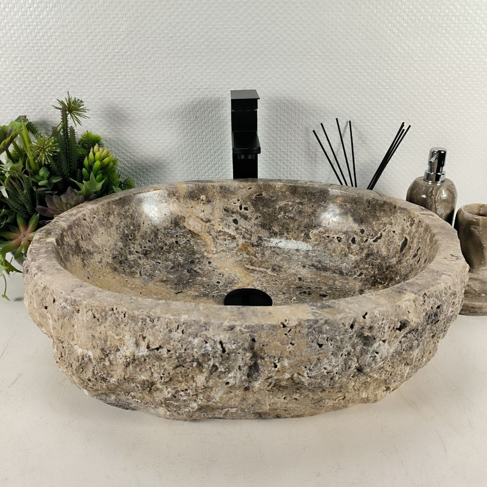 Раковина из оникса Erozy Grey EO-64612 52*44*16 0183