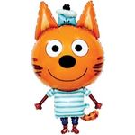 Шар (36"/91 см) Фигура, Три Кота, Коржик 1 шт.