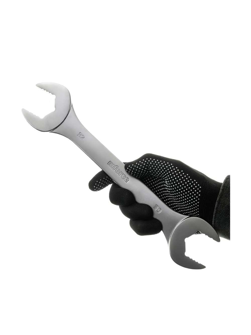 Рожковый ключ 30x32мм Inforce, Сталь Cr-V, профессиональный, 06-05-68