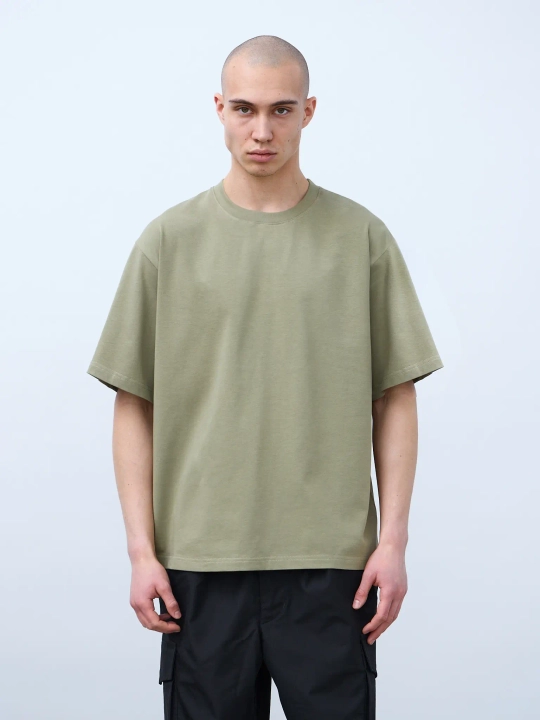 Футболка оверсайз (болотный) 230 г