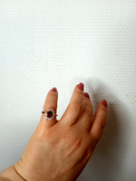 Кольцо позолоченное.Размер-17