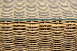 "Боно" журнальный столик из искусственного ротанга, цвет соломенный