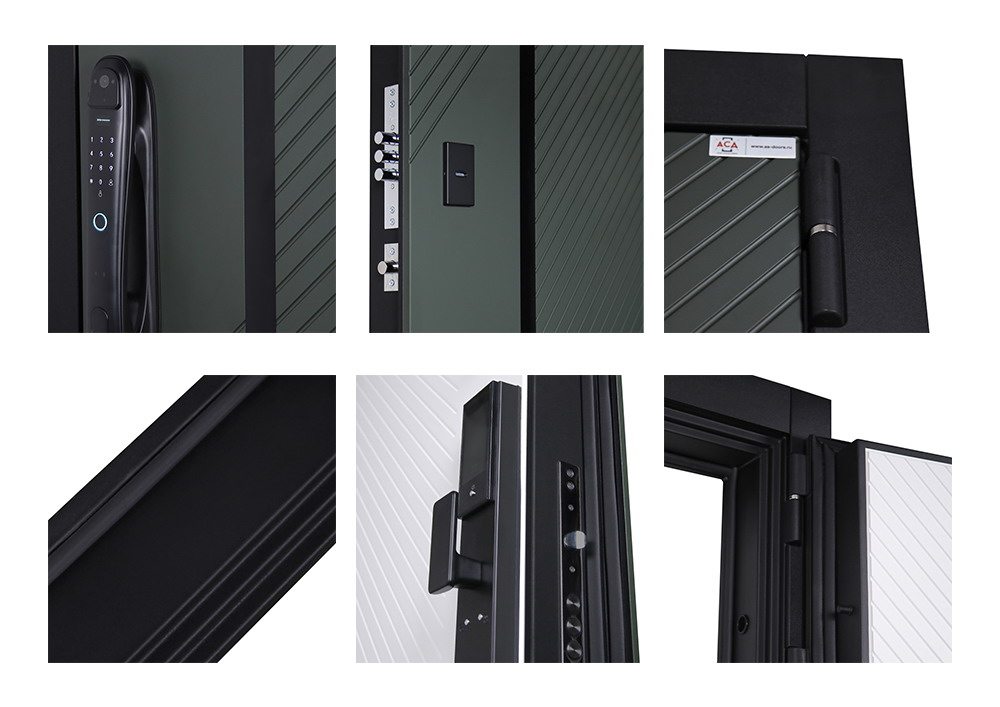 Стальная дверь "Лион" (биометрический замок Smart lock DZ 888). Заказная модель.