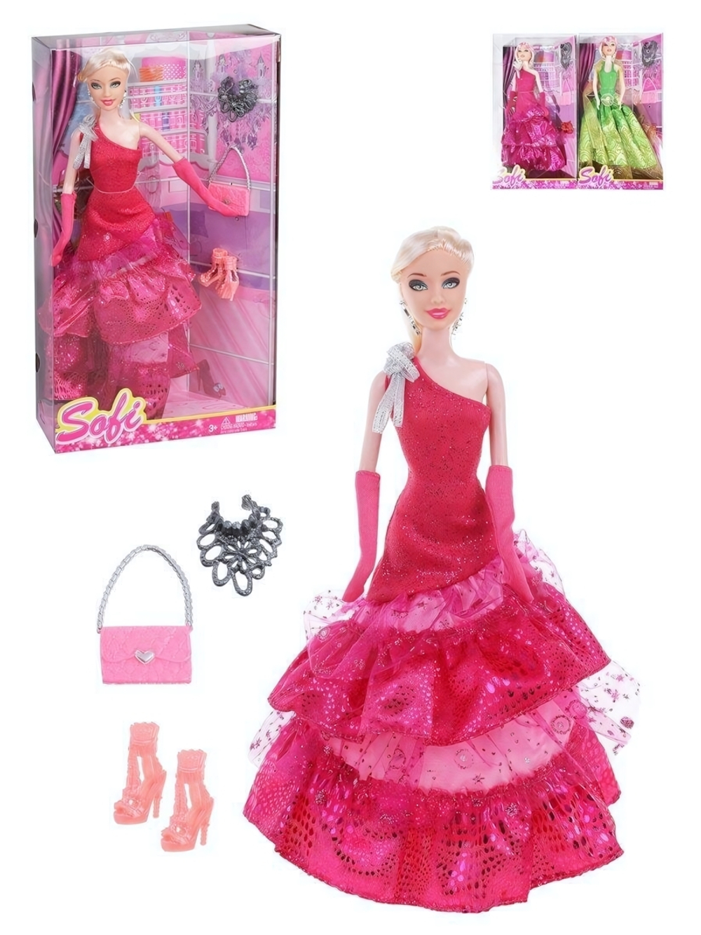 Кукла тип Модель 29см. с аксесс. в ассорт. коробка BBL77148