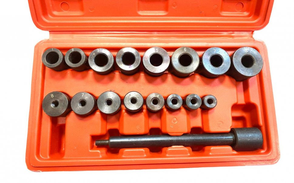 Комплект приспособлений для центровки сцепления 17 предметов, horex, арт. № HZ 25.1.095S