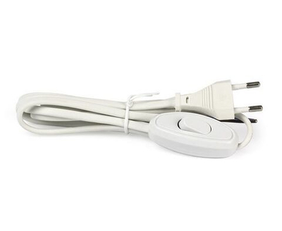 Сетевой удлинитель SmartBuy для бра с выключателем, вилка 6А, 1,7 метра, ШВВП 2х0,75 черный SBE-06-P05-b