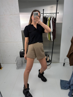 Юбка-шорты женская артикул 6556 цвет "капучино"