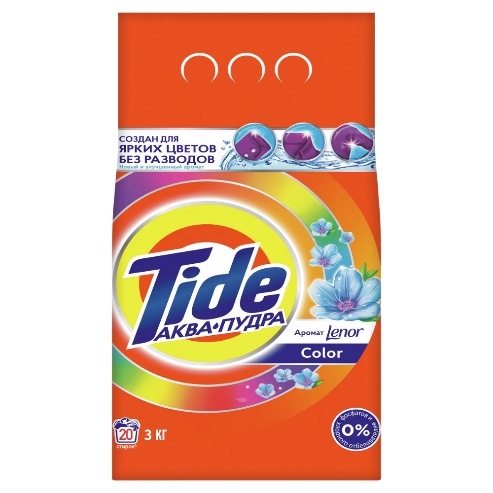 Стиральный порошок Tide Color с ароматом Lenor 3 кг