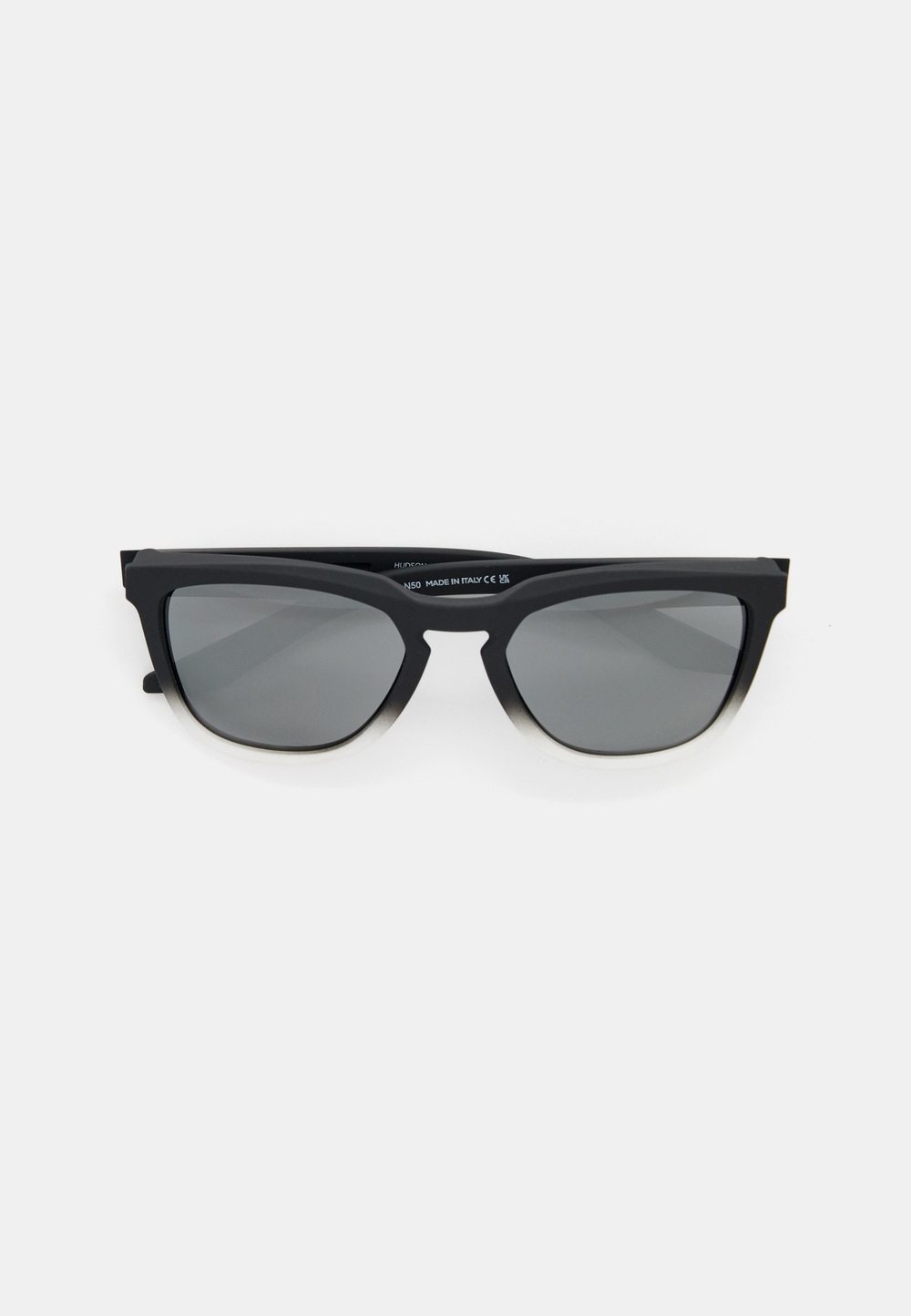 Спортивные очки 100% HUDSON - Soft Tact Black / White Fade - Black Mirror Lens