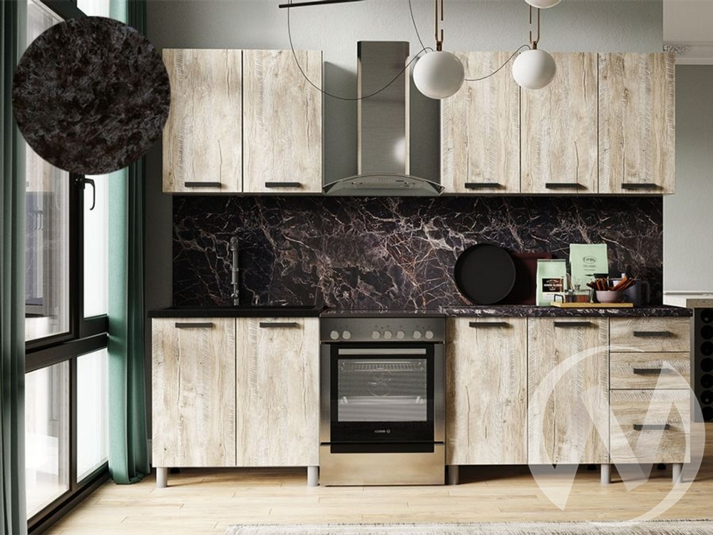 Кухня Элиана 2.0м 26мм кастилло темный