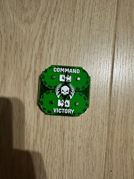 Square Counters, two tracks. Green