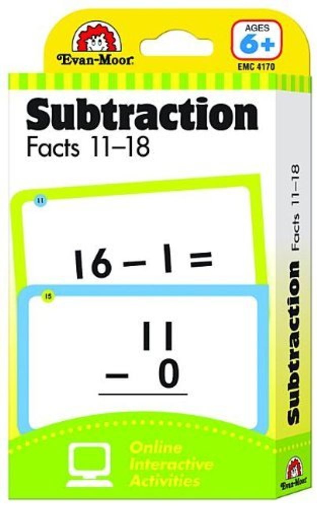 Flashcards - Subtraction Facts 11-18