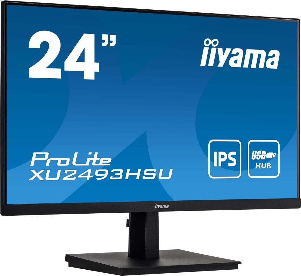 Монитор Iiyama 24;; ProLite XU2493HSU-B1 1920x1080 IPS LED 75Гц 4ms VGA HDMI DisplayPort
