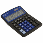 Калькулятор настольный BRAUBERG EXTRA-12-BKBU (206x155 мм) 12 разрядов двойное питание черно-синий
