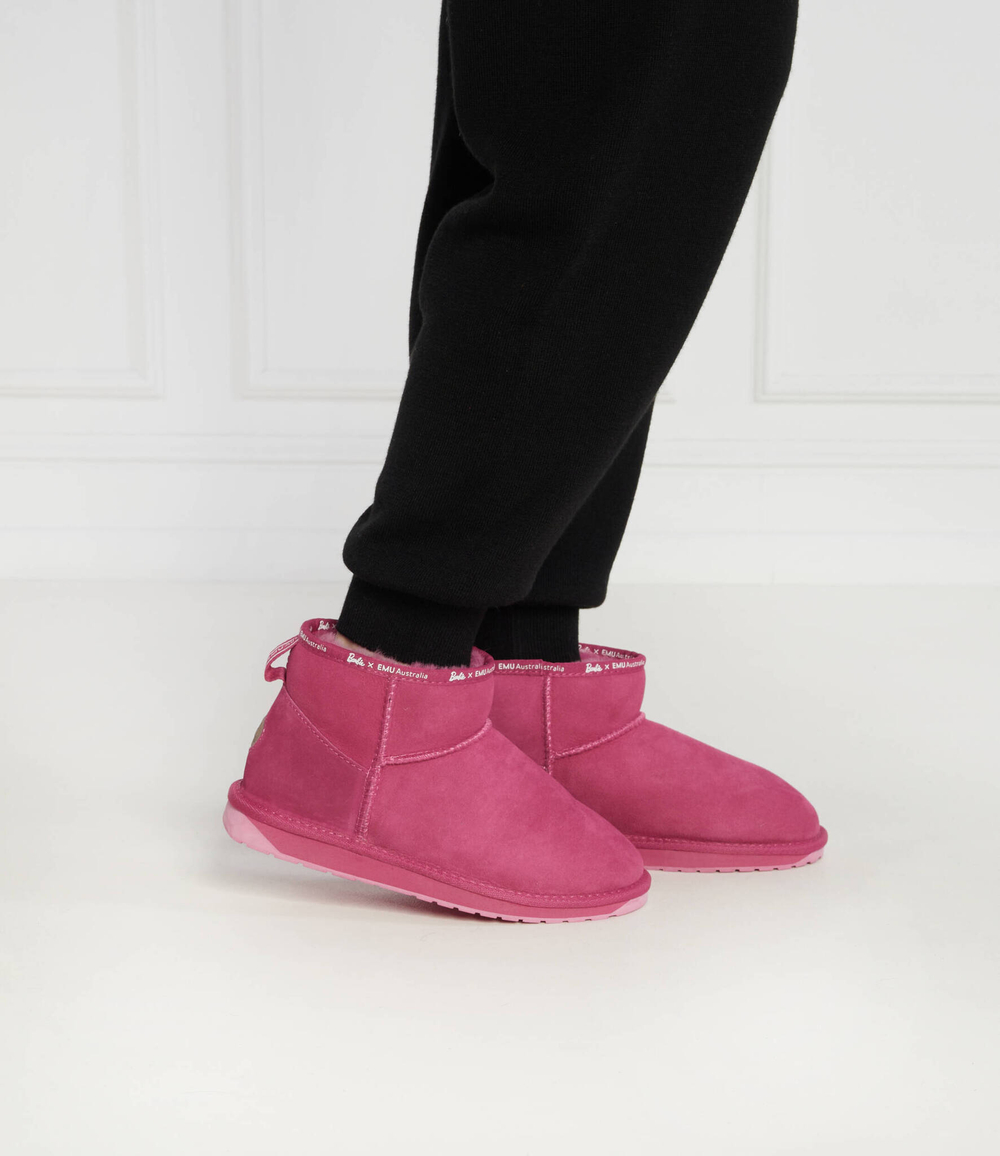 Кожаные угги stinger micro/emu australia x barbie EMU Australia - розовый(W12898)