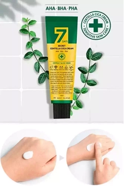 May Island Secret Centella Cica Cream AHA/BHA/PHA восстанавливающий крем для проблемной кожи