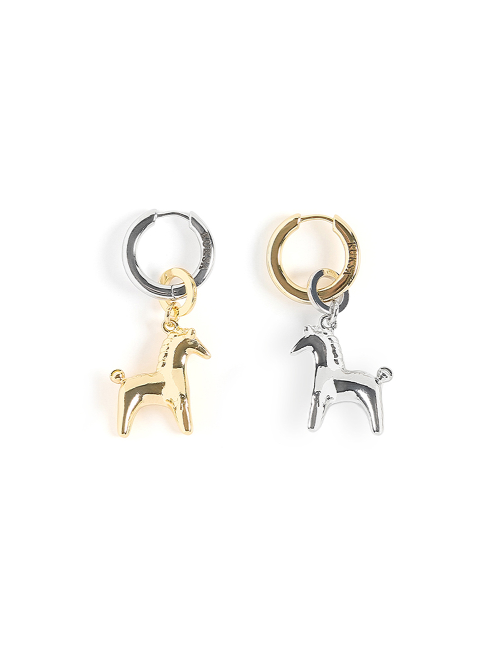 Серьги "Horse Folk" Bicolor