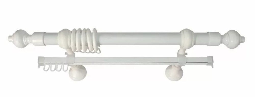 Карниз КАНТРИ + У шина 2,6  м БЕЛЫЙ