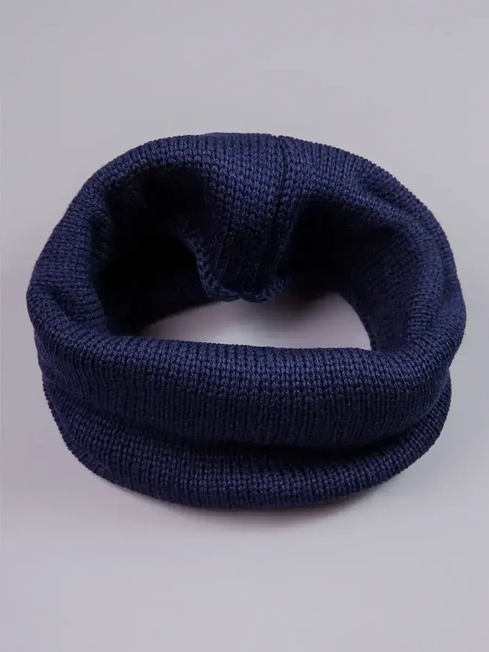 Снуд для мальчика осенний вязаный