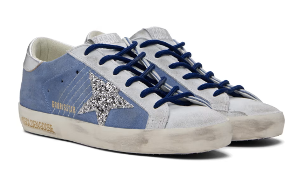 Кеды Golden Goose Blue Super-Star Sneakers