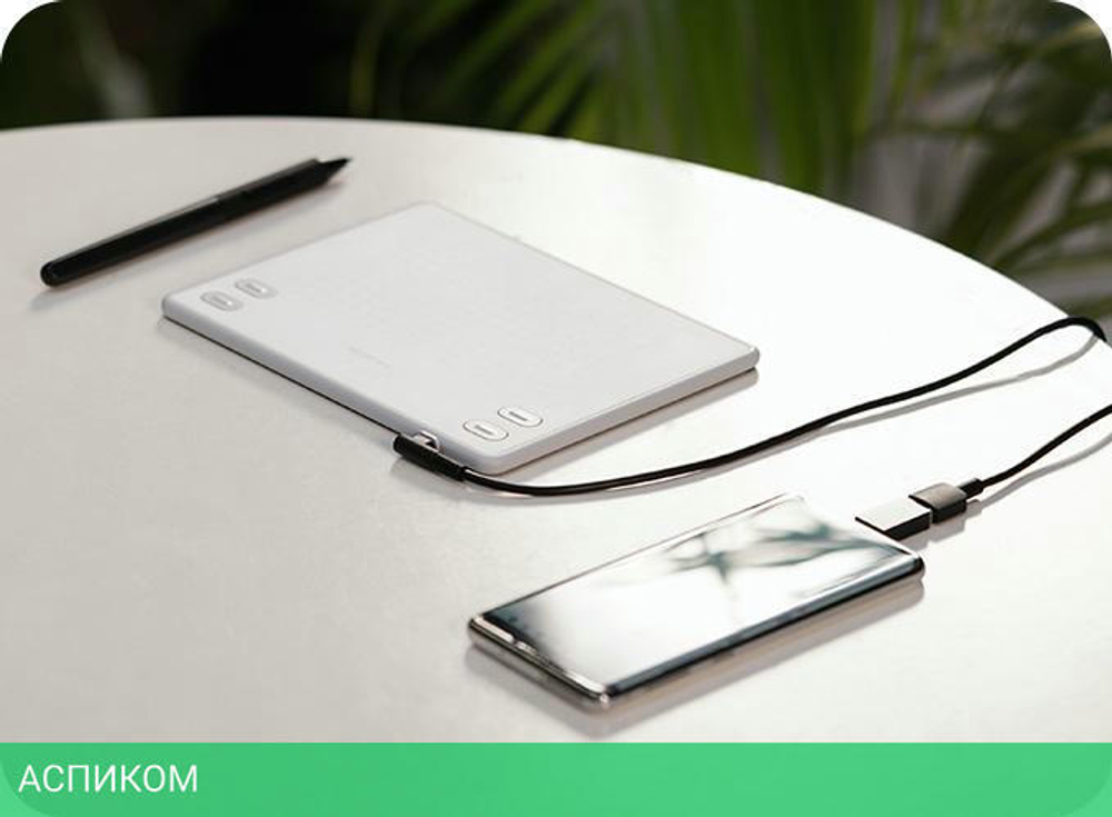 Графический планшет Huion RTE-100 White