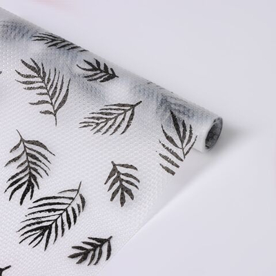 Противоскользящий коврик Plantae с принтом в виде листьев пальмы (30х150 см) (Цвет: не задано)