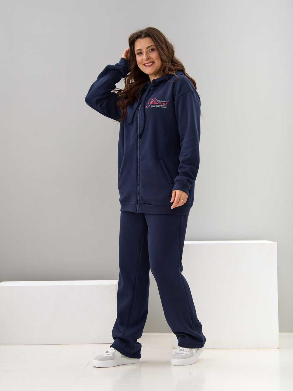 Костюм с брюками КБис-055/тсиний-п