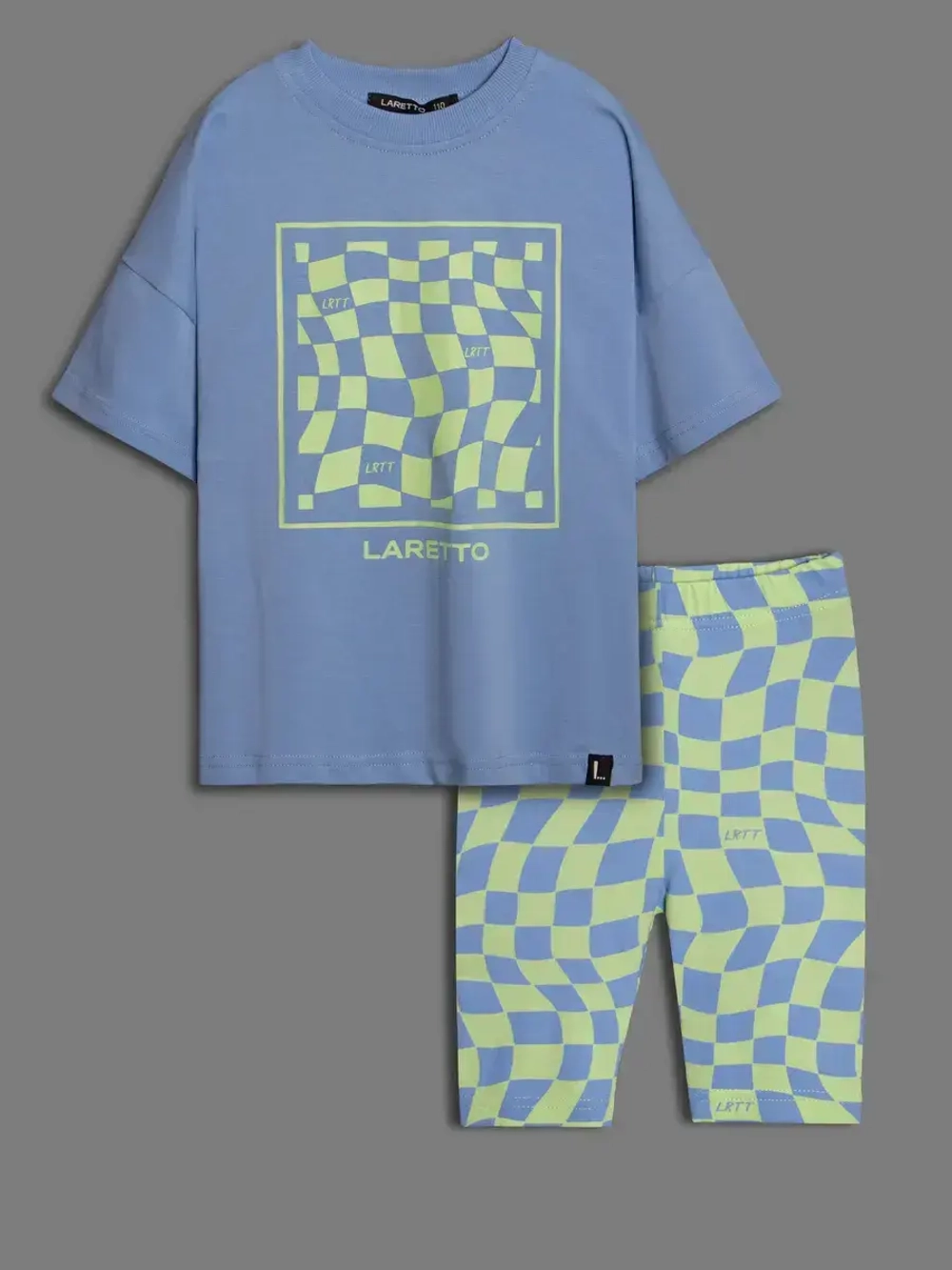 Летний костюм для девочки с велосипедками