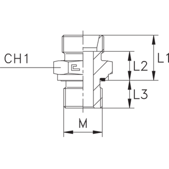 Штуцер FE DS12 22x1.5 (корпус)