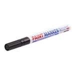 Маркер-краска лаковый (paint marker) 2 мм черный нитро-основа алюминиевый корпус BRAUBERG PROFESSIONAL PLUS (12 штук в упаковке)