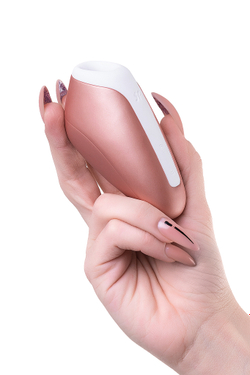 Вакуум-волновой бесконтактный стимулятор клитора Satisfyer Love Breeze, силикон, розовый, 9,5 см.