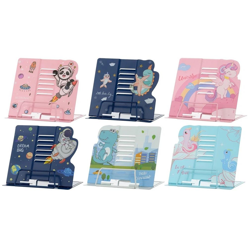 Подставка-лоток для книг Basir, металлическая, разноцветный корпус, 6 цветов