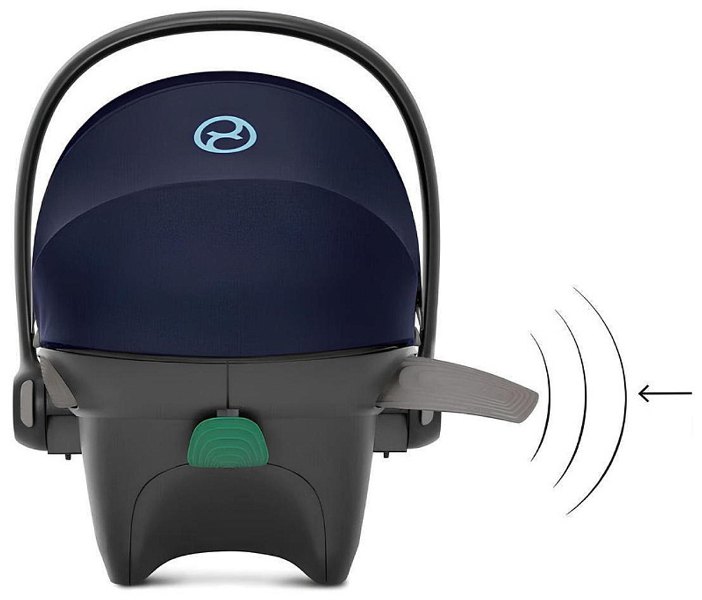 Коляска Cybex Balios S Lux BLK complete Aton S2 Ocean Blue 3 в 1 Moon Black с дождевиками