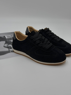 Кроссовки женские натуральная кожа арт. 286-1 цвет "чёрный"