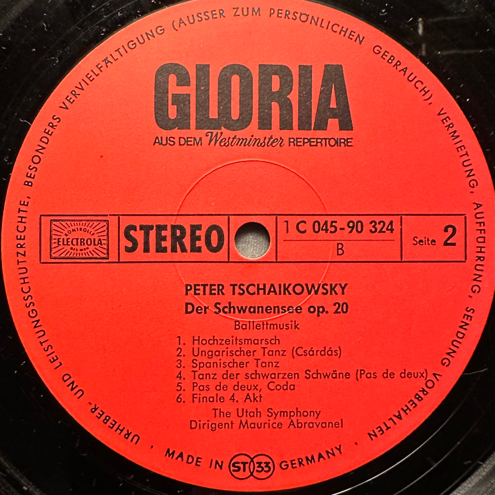 Чайковский - Лебединое озеро (отрывки) Германия 1969г.