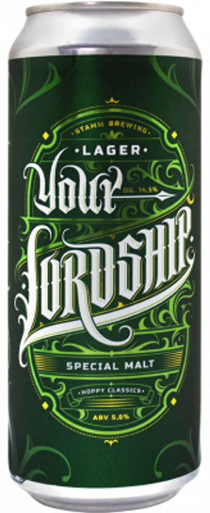 Пиво Штамм Бир Ё Лордшип / Stamm Beer Your Lordship 0.5л - 6шт