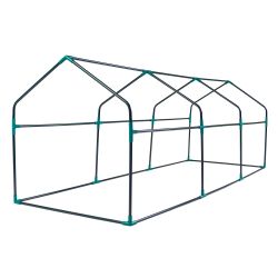 UGH-S33 L270 GREEN-GREEN Парник уличный. 270x90x90см. Металлическая труба в ПВХ. цвет зеленый. Тент из армированного полиэтилена 135г-м2. цвет сетки зеленый. TM ФитоЛето