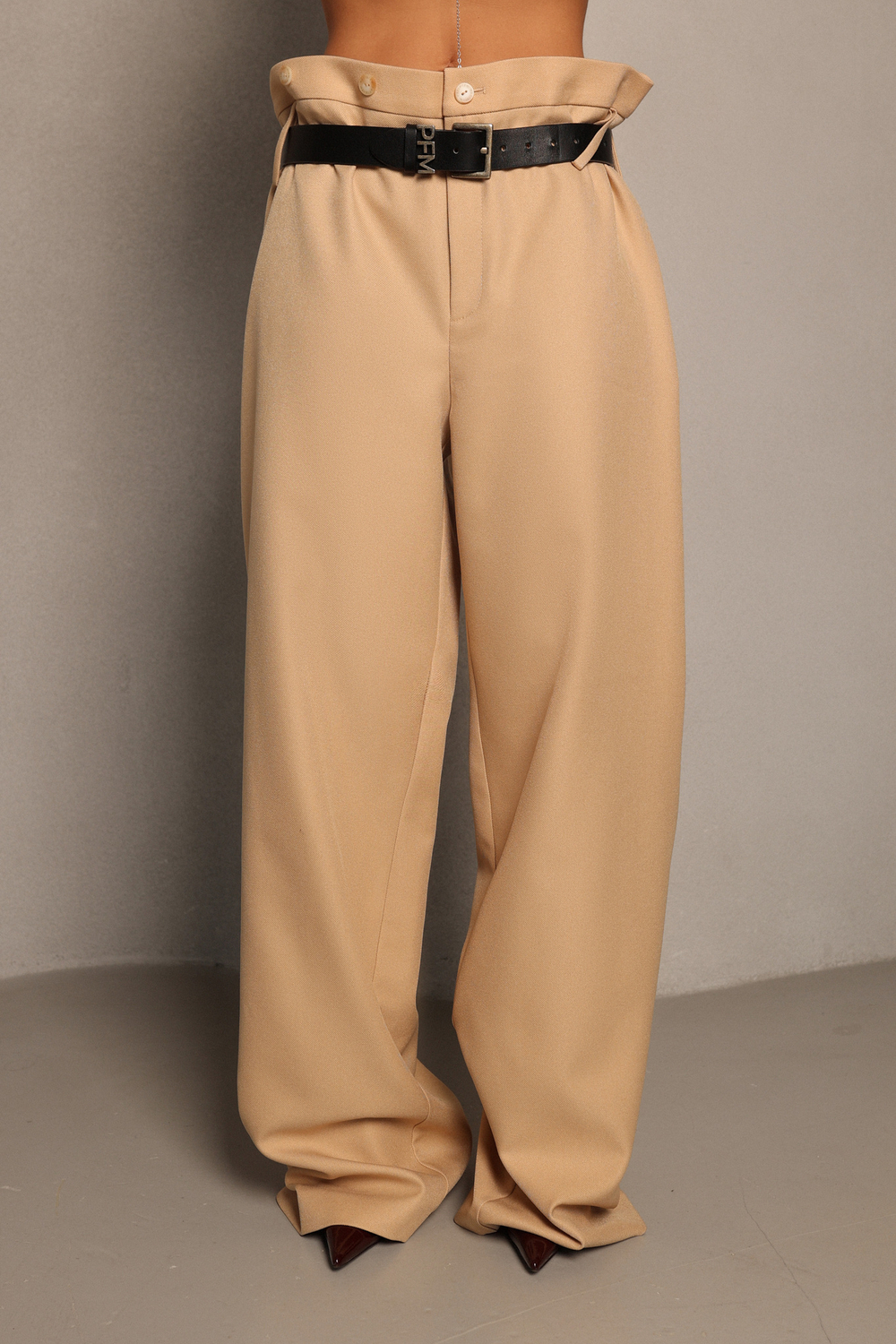 Брюки со шлевками