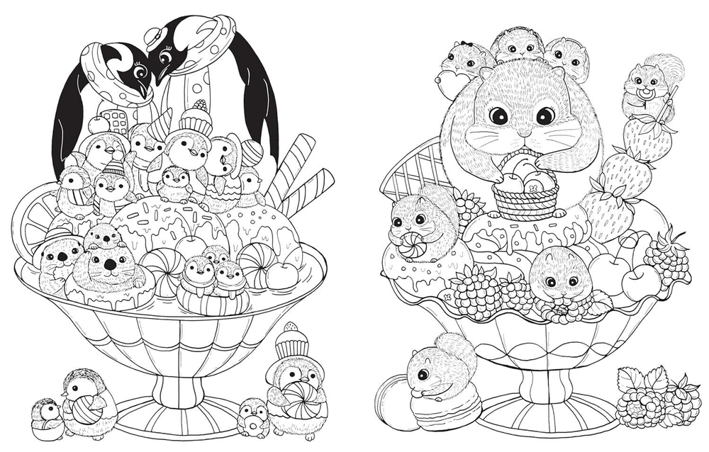 A Million Baby Animals. Coloring Book