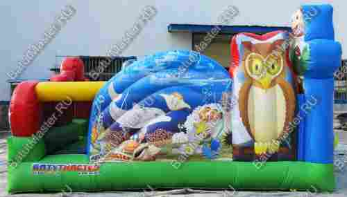 Коммерческий надувной батут "Царство зверей", размер 5*5*3,3 м