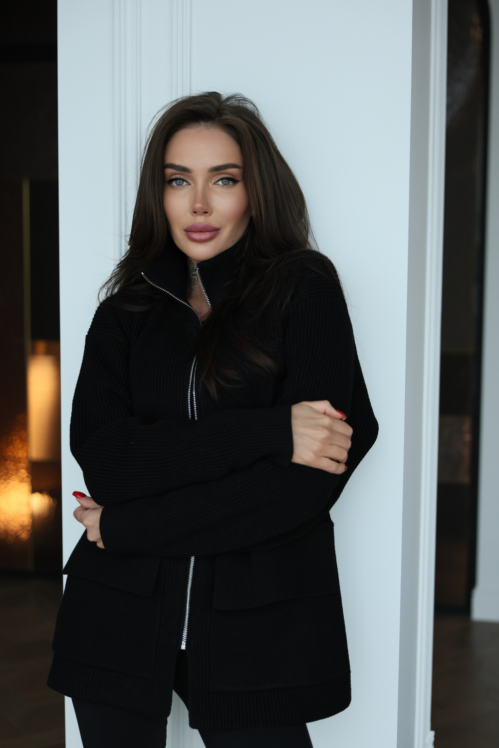 Кардиган на молнии