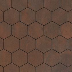 Тротуарная плитка СОТЫ - Листопад гладкий Клинкер