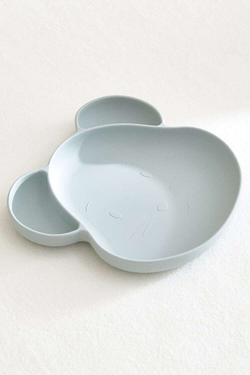 ZARA HOME СИЛИКОНОВАЯ ТАРЕЛКА «МЫШКА», СЕРО-ЗЕЛЕНЫЙ