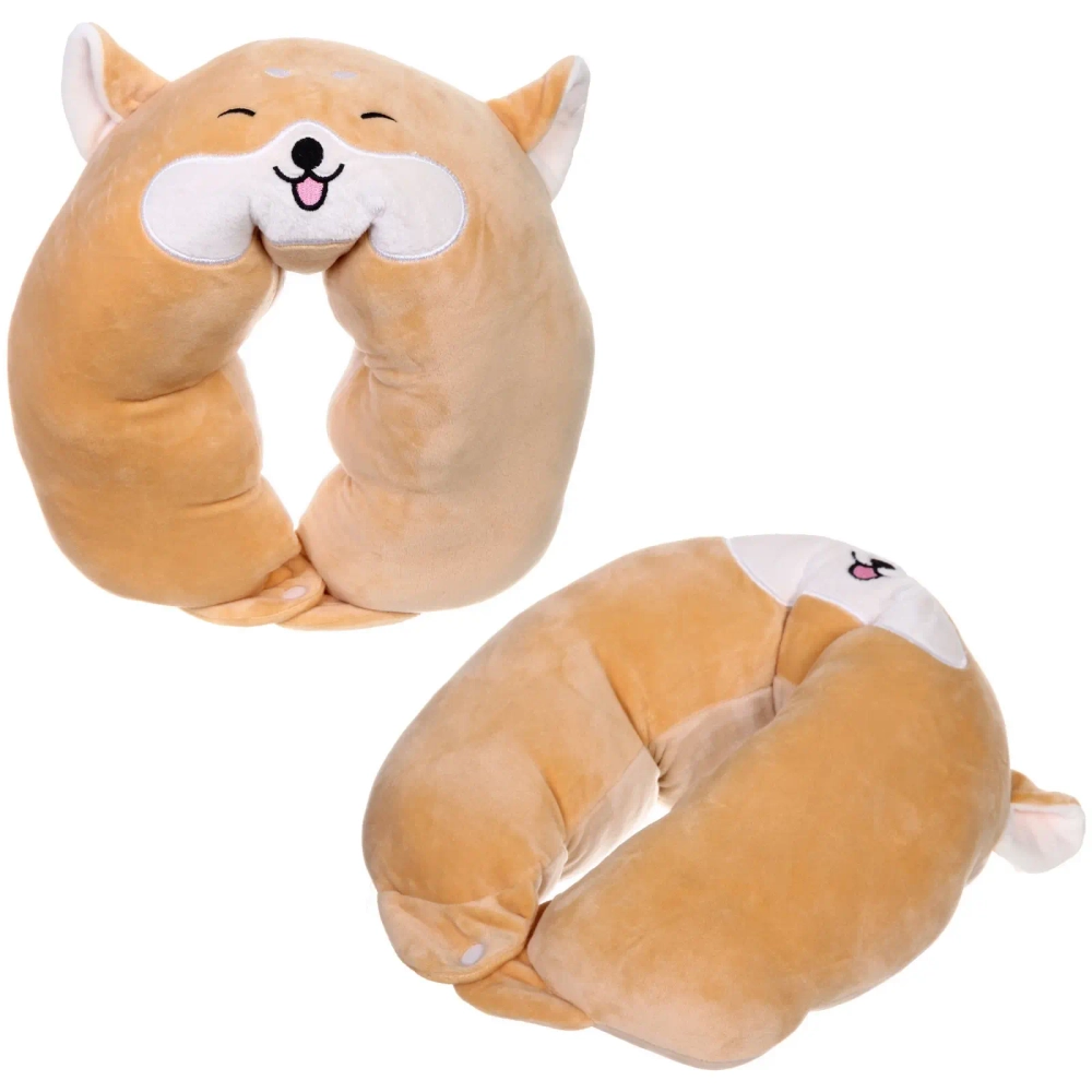 Подушка дорожная «TRIP - Cutie», корги, цвет коричневый