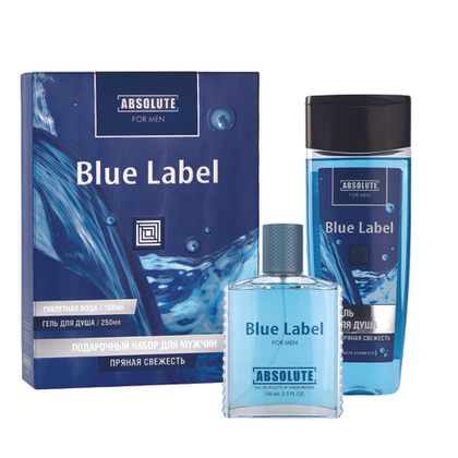 Подарочный набор Absolute Blue Label (гель для душа 250ml + туалетная вода 100ml) для мужчин