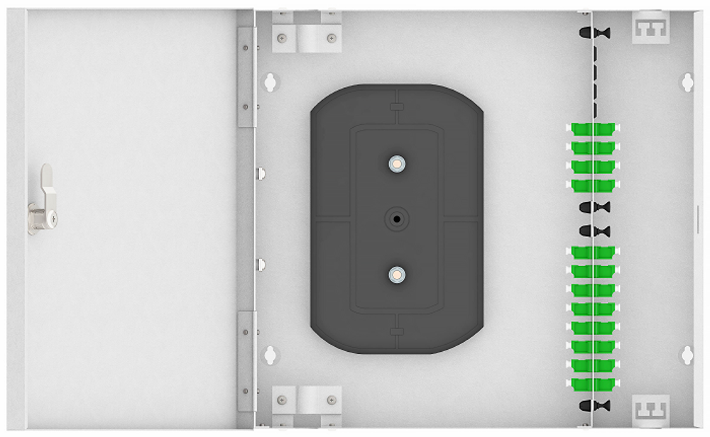 Кросс оптический настенный  TopLAN КРН-Top-24LC/A-OS2-GY